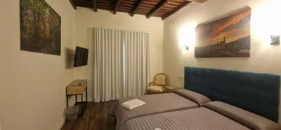 Cama o camas de una habitación en Hotel Rural Atalaya