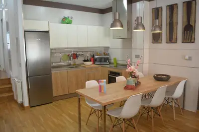 Una cocina o zona de cocina en Apartamento Turístico Casa Museo Parking y Cargador