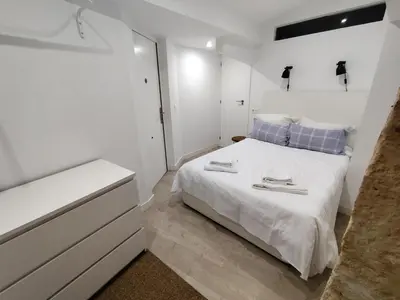 Cama o camas de una habitación en Exclusivo apartamento en casco antiguo