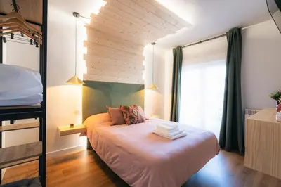 Cama o camas de una habitación en La Palomilla