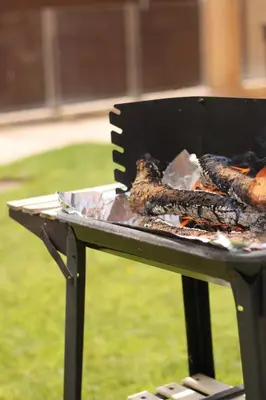 Barbacoa disponible para clientes en la casa o chalet