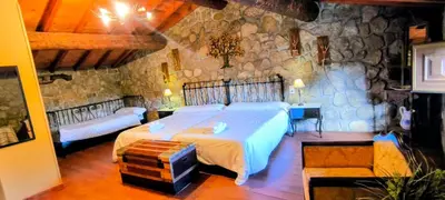 Cama o camas de una habitación en Casa rural Gemerendura y Son Soles