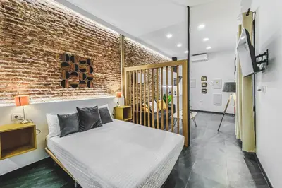 Cama o camas de una habitación en Torre de los Púlpitos