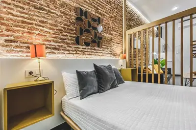 Cama o camas de una habitación en Torre de los Púlpitos