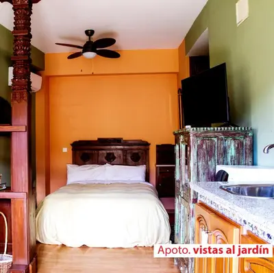 Cama o camas de una habitación en Casa Tictágora