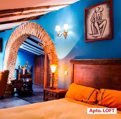 Cama o camas de una habitación en Casa Tictágora