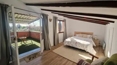 Cama o camas de una habitación en Casa Los Olivos