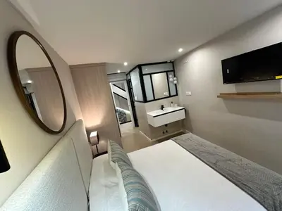 Cama o camas de una habitación en Castillo 22