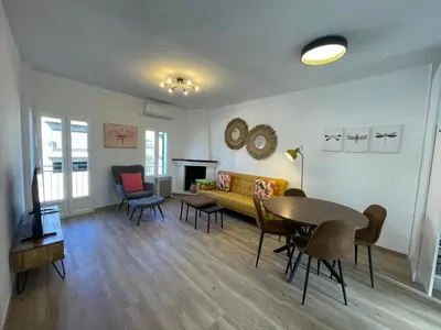 Zona de estar de Las Calas departamento ideal!