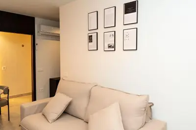 Zona de estar de Apartamentos Máximo Parking gratis