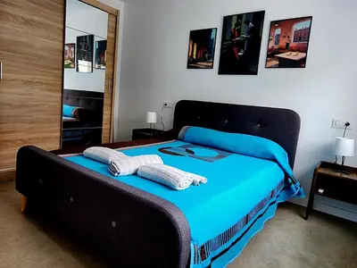Cama o camas de una habitación en Casa Patio del Vino