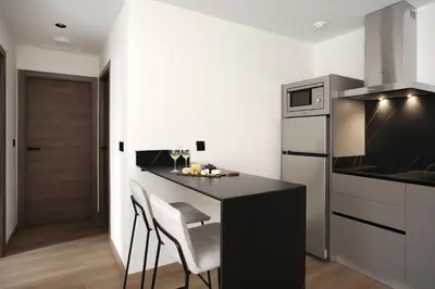 Una cocina o zona de cocina en Alora Apartamentos Mérida