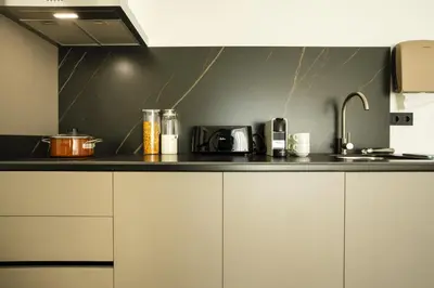 Una cocina o zona de cocina en Alora Apartamentos Mérida