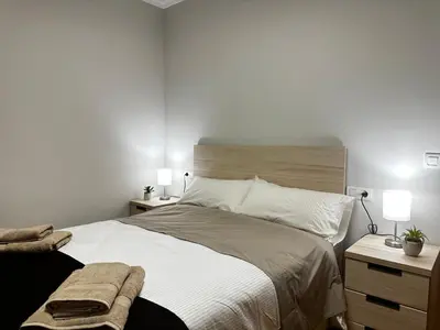 Cama o camas de una habitación en Peñuelas de San Blas - Parking Gratis