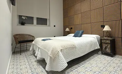 Cama o camas de una habitación en Alojamiento EL ESPOLON