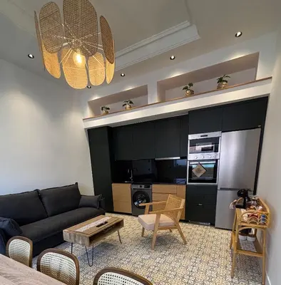 Una cocina o zona de cocina en Alojamiento EL ESPOLON
