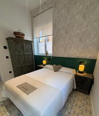 Cama o camas de una habitación en Alojamiento EL ESPOLON