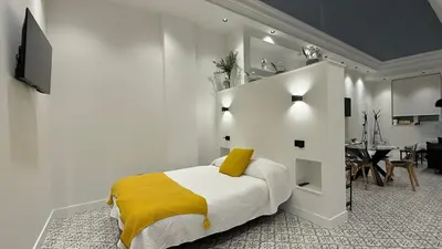 Cama o camas de una habitación en Alojamiento Lope d vega