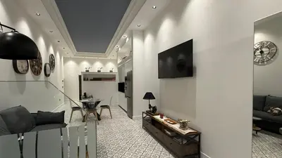Una televisión o centro de entretenimiento en Alojamiento Lope d vega