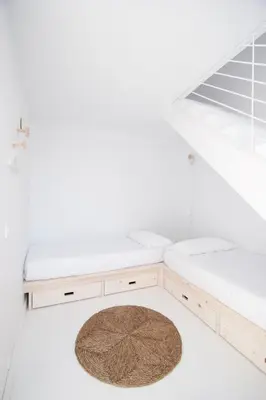 Cama o camas de una habitación en Akassa Alojamientos Bioclimaticos en las Hurdes