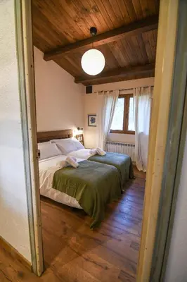 Cama o camas de una habitación en Casa Rural Las Corzas