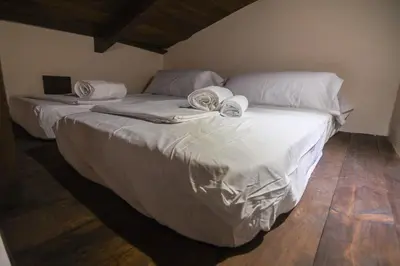 Cama o camas de una habitación en Casa Rural Las Corzas