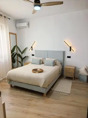Cama o camas de una habitación en Hostal La Casa Del Escudo