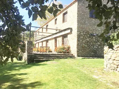 Jardín al aire libre en Virgen de la Cabeza Rural House