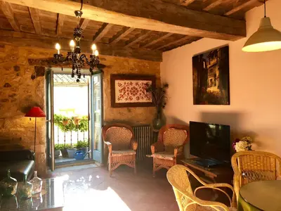 Zona de estar de Casa Rural Cabo la Aldea