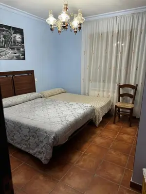 Cama o camas de una habitación en Casa de Campo, La Malena