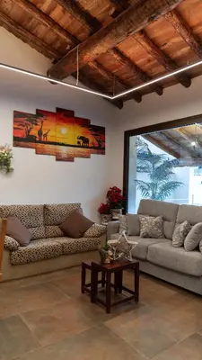 Zona de estar de La Casita del Tejar