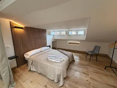 Cama o camas de una habitación en Casa De Los Aguilas
