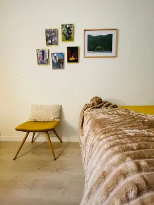Cama o camas de una habitación en Hogar de 3 dormitorios acogedores