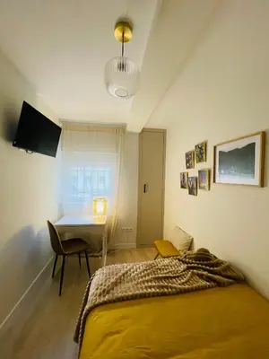 Cama o camas de una habitación en Hogar de 3 dormitorios acogedores