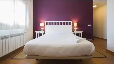 Cama o camas de una habitación en Casa Rural El Pilón del Fraile