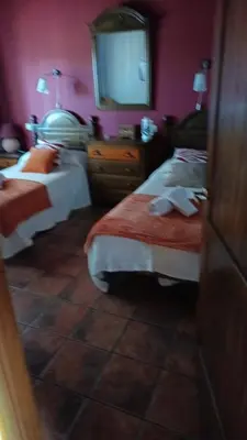 Cama o camas de una habitación en Villa Amanecer Candeleda
