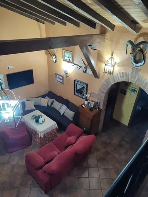 Una televisión o centro de entretenimiento en Villa Amanecer Candeleda