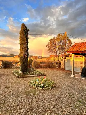 Jardín al aire libre en Casa rural el pozo