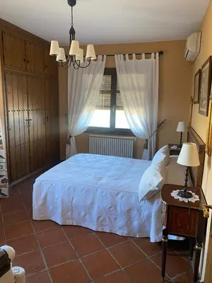 Cama o camas de una habitación en Finca Los Sauces-Rural House-Buenasbodas-Toledo