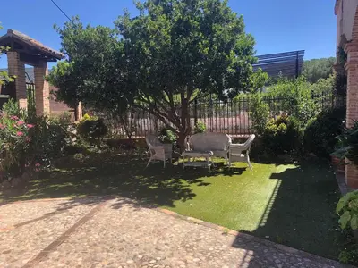 Jardín al aire libre en Doña Jara-Rural House-BuenasBodas-Toledo