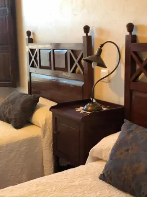 Cama o camas de una habitación en Doña Jara-Rural House-BuenasBodas-Toledo