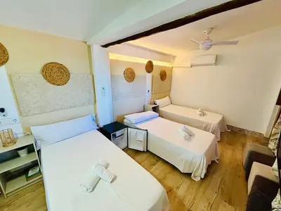 Cama o camas de una habitación en Finca La Ermita de Salinas-Rural House-Talavera-TO