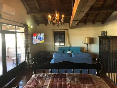 Zona de estar de Sierra de San Vicente-Rural House-Garciotum-Toledo