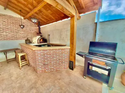Una cocina o zona de cocina en Sierra de San Vicente-Rural House-Garciotum-Toledo