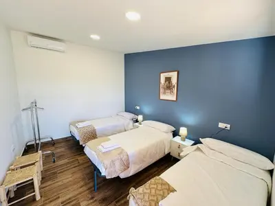 Cama o camas de una habitación en La Fortaleza-Rural House-Cervera de los Montes Toledo