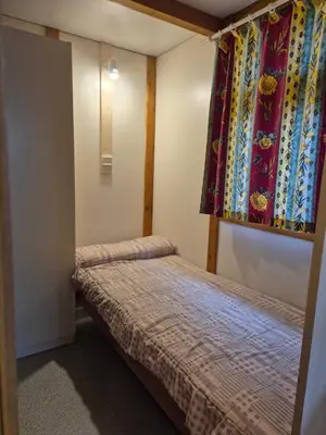 Cama o camas de una habitación en Bungalows Prados Abiertos