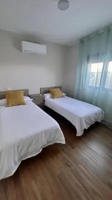 Cama o camas de una habitación en Apartamento La Hera