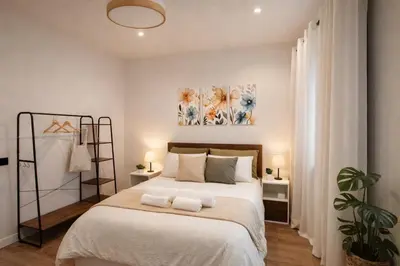Cama o camas de una habitación en Apartamento Maya Merida