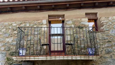 Un balcón o terraza de A Bolota, Casa rural