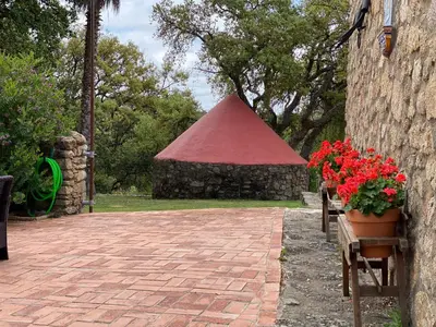 Jardín al aire libre en Apartamentos en finca privada